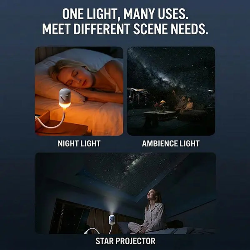 Galaxy Projector Light, Mini Projector LED Lights for Bedroom, Starry Night Projector with Night Light for Playroom Home Theater, Starlight Projector, Gift