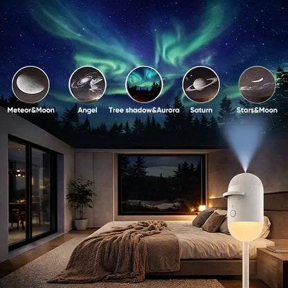 Galaxy Projector Light, Mini Projector LED Lights for Bedroom, Starry Night Projector with Night Light for Playroom Home Theater, Starlight Projector, Gift